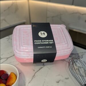 Juicy Couture Pink Food Storage Container Set - 14 Piece